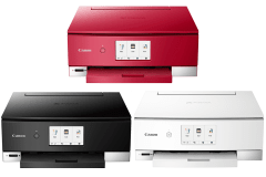 Canon PIXMA TS8220 printer, front view.