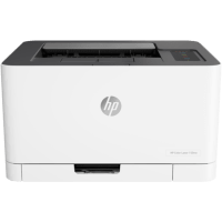 HP Color Laser 150nw printer, front view.