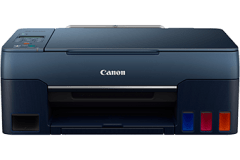 Canon PIXMA G3060 printer, front view, black body