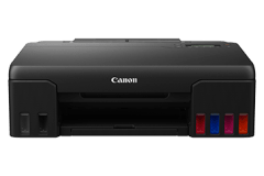 Canon PIXMA G570 printer, front view, black casing