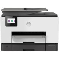 HP OfficeJet Pro 9020 printer, front view.