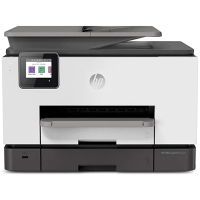 HP OfficeJet Pro 9025 printer, front view.