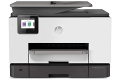 HP OfficeJet Pro 9025 printer, front view.