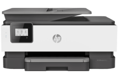 HP Officejet 8013 printer, front view.