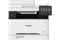 Canon i-SENSYS MF657Cdw printer, front view.