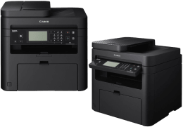 two black printers Canon i-SENSYS MF237w