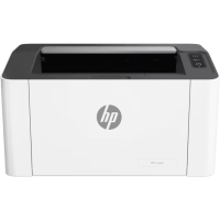 HP Laser SFP 1008w printer, front view.