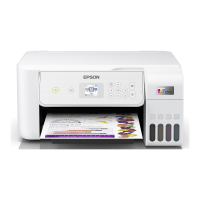 Epson EcoTank ET-2876 printer, front view, paper tray open.