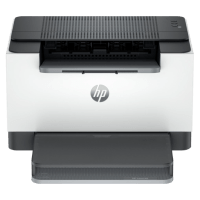 HP Laserjet M209d printer, front view.