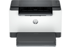 HP Laserjet M209d printer, front view.