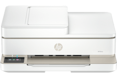 HP Envy 6530e printer, front view.